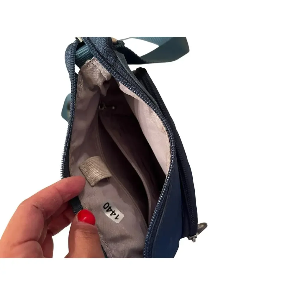 Baggallini Joey Bagg Pacific Blue adjustable lightweight crossbody travel bag